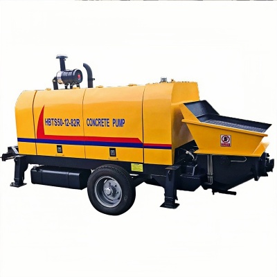 50 M³/h Diesel Concrete Pump Trailer Small Portable Cement Pump Machine
