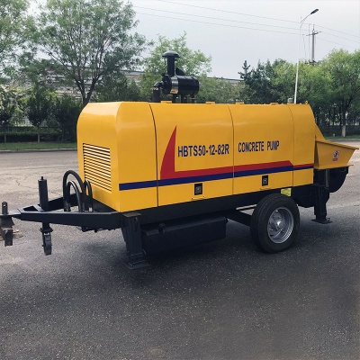 50 M³/h Diesel Concrete Pump Trailer Small Portable Cement Pump Machine