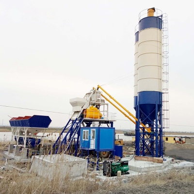 Small 35 m3/h Stationary Concrete Batching Plant for Sale