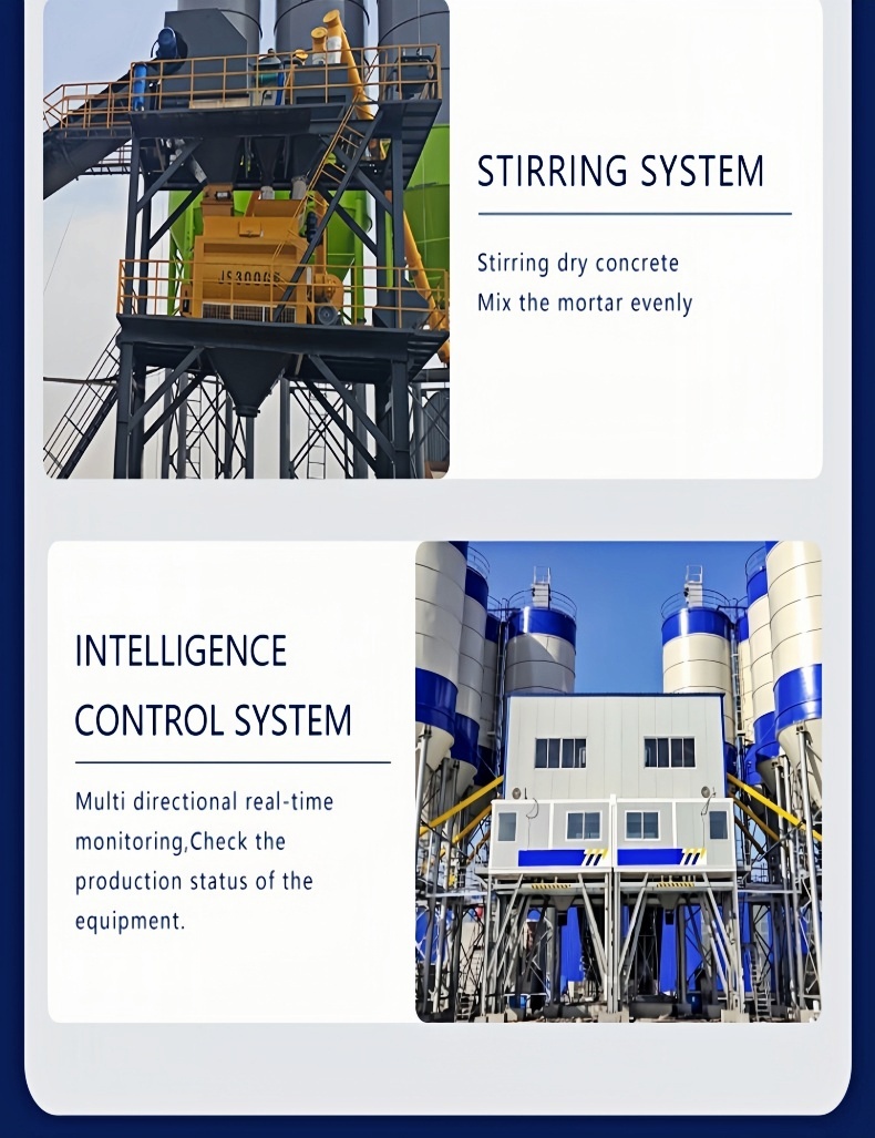 60m³/h Stationary Concrete Mixing Plant for Sale 