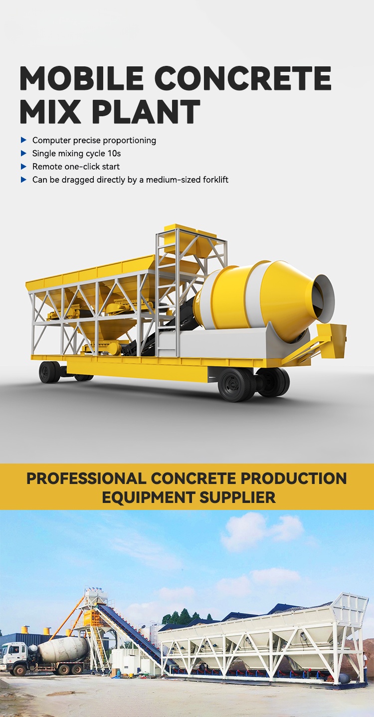 Ready Mix Mobile Mini Concrete Batching Plant for Sale