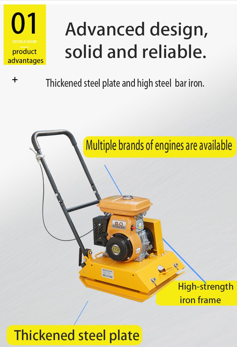 C120T Gasoline Asphalt Vibrating Plate Compactor for sale