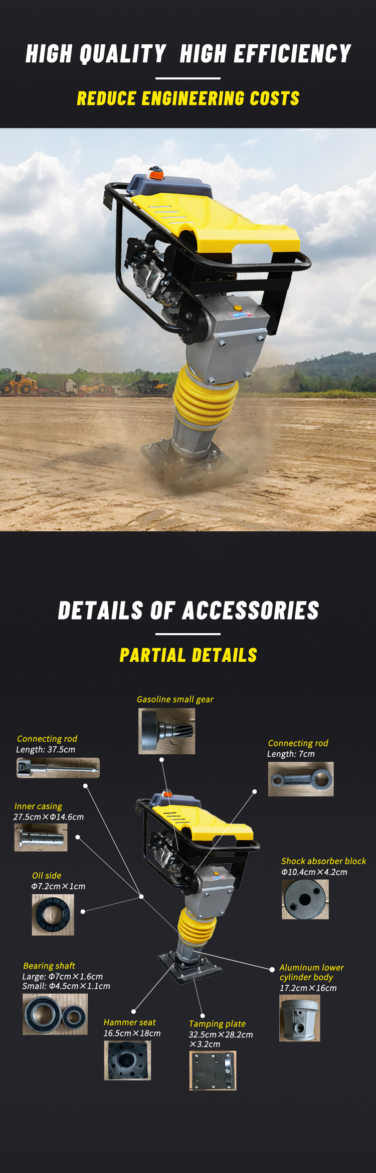RM80 Vibrating Tamping Rammer