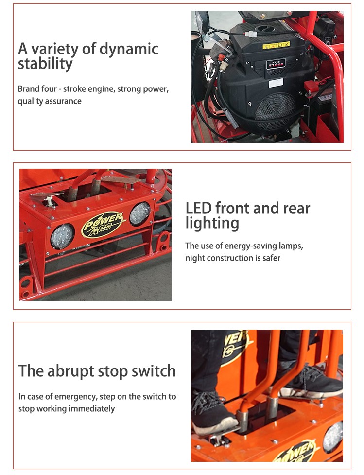 1000mm Honda GX690 24hp Gasoline Ride on Power Trowel Machine 1000mm Honda GX690 24hp Gasoline Ride on Power Trowel Machine